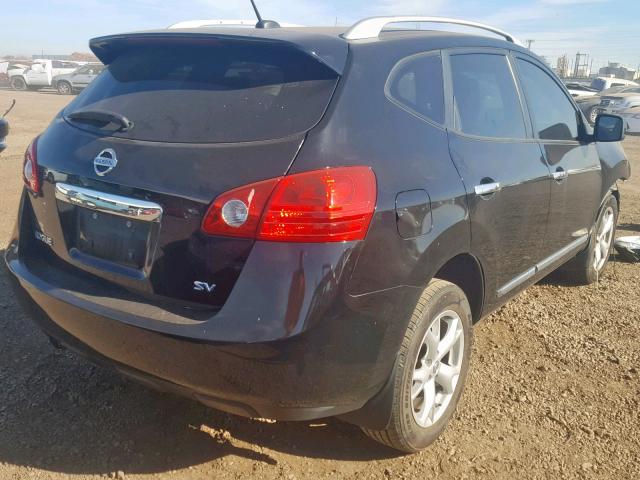 JN8AS5MT0BW575770 - 2011 NISSAN ROGUE S BLACK photo 4