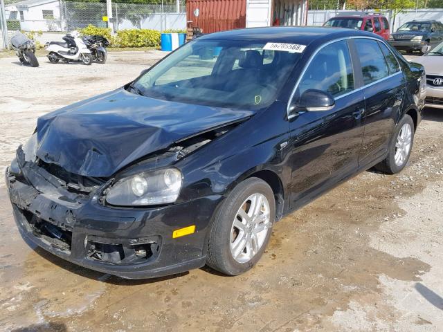 3VWFT71K66M055677 - 2006 VOLKSWAGEN JETTA TDI BLACK photo 2