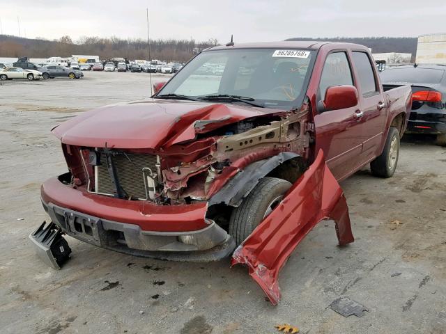 1GCDSCDE3A8109977 - 2010 CHEVROLET COLORADO L MAROON photo 2