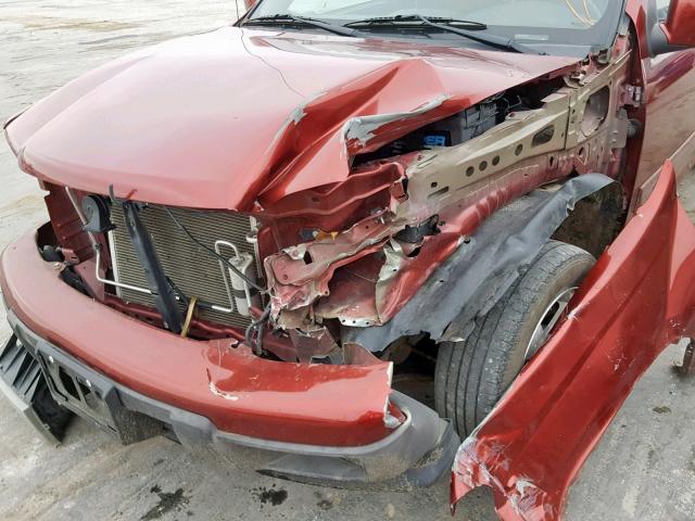 1GCDSCDE3A8109977 - 2010 CHEVROLET COLORADO L MAROON photo 9
