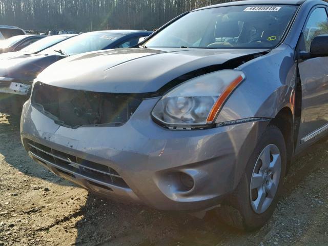 JN8AS5MV7DW136523 - 2013 NISSAN ROGUE S GRAY photo 9