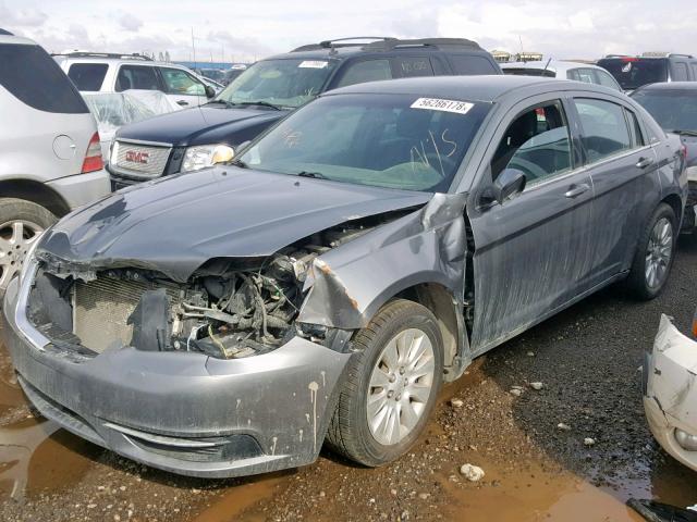 1C3CCBAB9CN296616 - 2012 CHRYSLER 200 LX GRAY photo 2