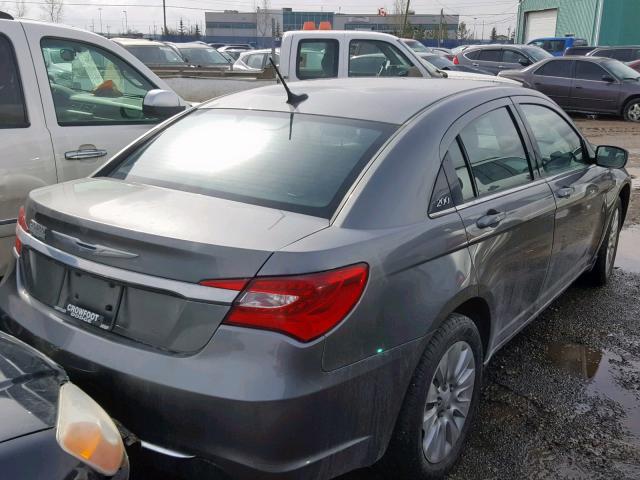 1C3CCBAB9CN296616 - 2012 CHRYSLER 200 LX GRAY photo 4