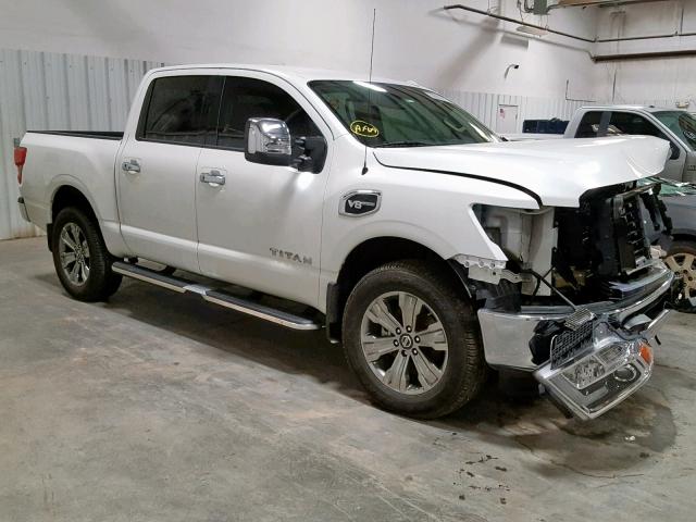 1N6AA1E59HN558713 - 2017 NISSAN TITAN SV WHITE photo 1