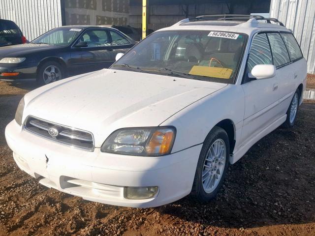 4S3BH6454Y6305360 - 2000 SUBARU LEGACY GT WHITE photo 2