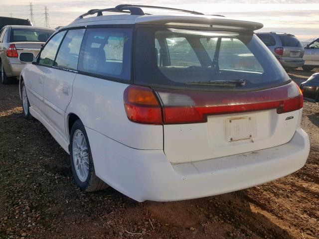 4S3BH6454Y6305360 - 2000 SUBARU LEGACY GT WHITE photo 3