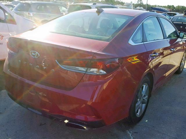 5NPE34AF8JH656541 - 2018 HYUNDAI SONATA SPO BURGUNDY photo 4