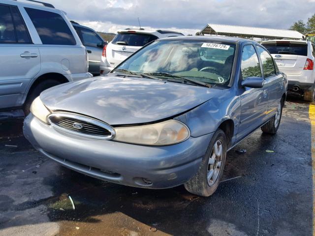 1FAFP6631XK122669 - 1999 FORD CONTOUR SE BLUE photo 2