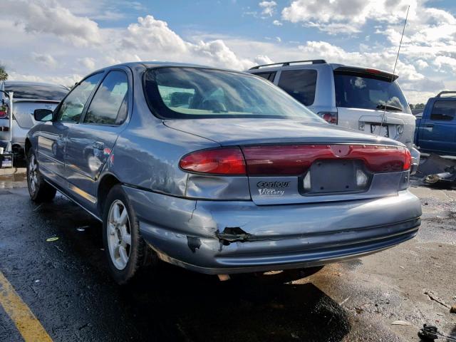 1FAFP6631XK122669 - 1999 FORD CONTOUR SE BLUE photo 3