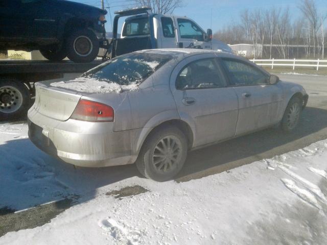 1C3EL46X53N593228 - 2003 CHRYSLER SEBRING LX SILVER photo 4