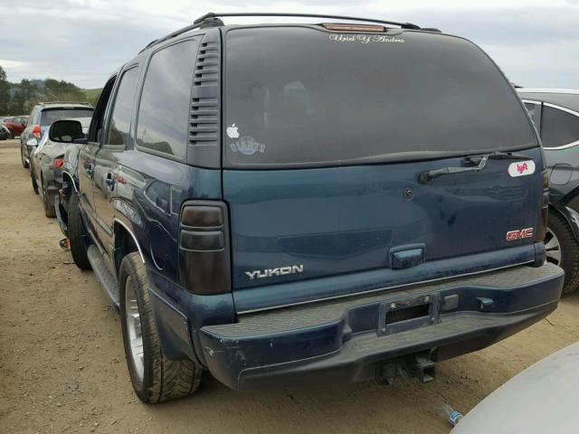 1GKEK63U75J116920 - 2005 GMC YUKON DENA BLUE photo 3