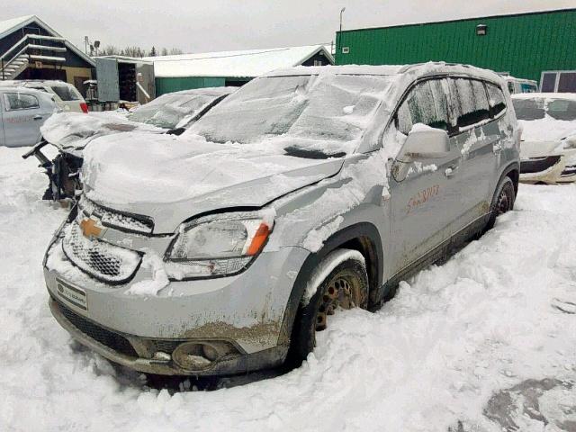 KL77P2EM2CK608982 - 2012 CHEVROLET ORLANDO LT SILVER photo 2