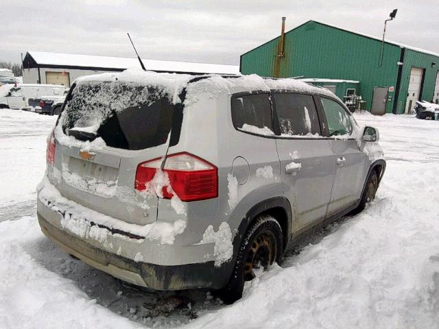 KL77P2EM2CK608982 - 2012 CHEVROLET ORLANDO LT SILVER photo 4