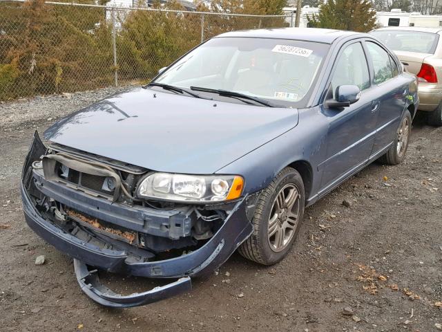 YV1RS592382689822 - 2008 VOLVO S60 2.5T BLUE photo 2