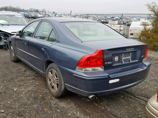 YV1RS592382689822 - 2008 VOLVO S60 2.5T BLUE photo 3