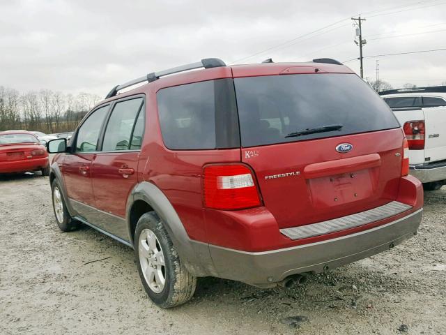 1FMDK02157GA01854 - 2007 FORD FREESTYLE RED photo 3