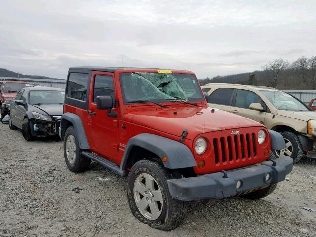 1J4AA2D12BL613264 - 2011 JEEP WRANGLER S RED photo 1