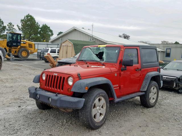 1J4AA2D12BL613264 - 2011 JEEP WRANGLER S RED photo 2