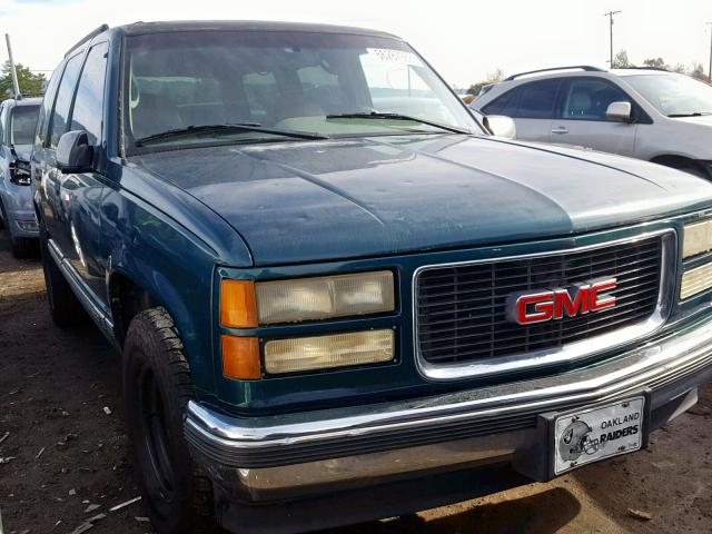 1GKEC13R8TJ746096 - 1996 GMC YUKON GREEN photo 1