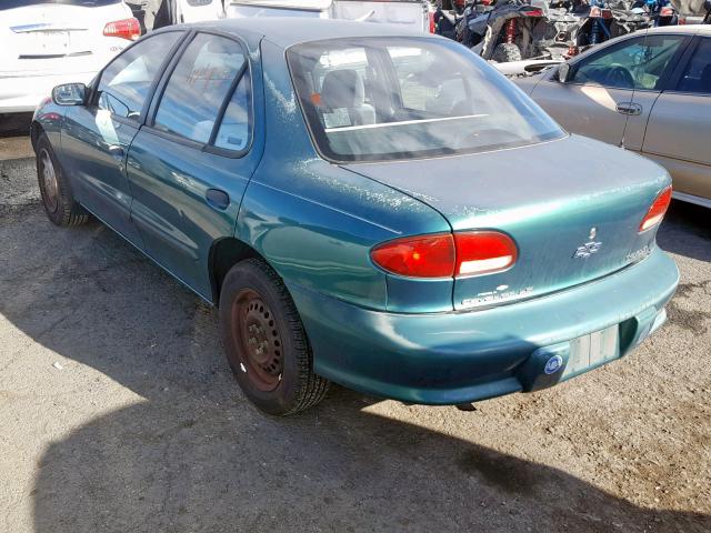 1G1JF5249V7333577 - 1997 CHEVROLET CAVALIER L GREEN photo 3