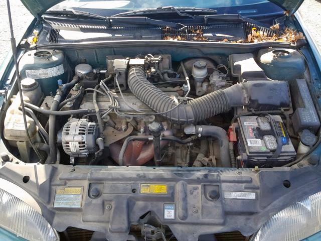 1G1JF5249V7333577 - 1997 CHEVROLET CAVALIER L GREEN photo 7