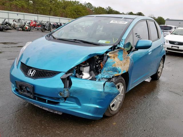 JHMGE8H36CC009767 - 2012 HONDA FIT TEAL photo 2