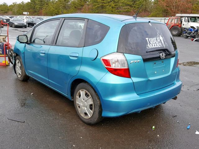 JHMGE8H36CC009767 - 2012 HONDA FIT TEAL photo 3