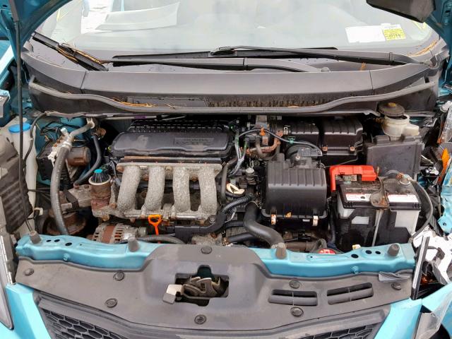 JHMGE8H36CC009767 - 2012 HONDA FIT TEAL photo 7