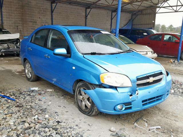 KL1TD56607B144745 - 2007 CHEVROLET AVEO BASE ლურჯი ფოტო 1