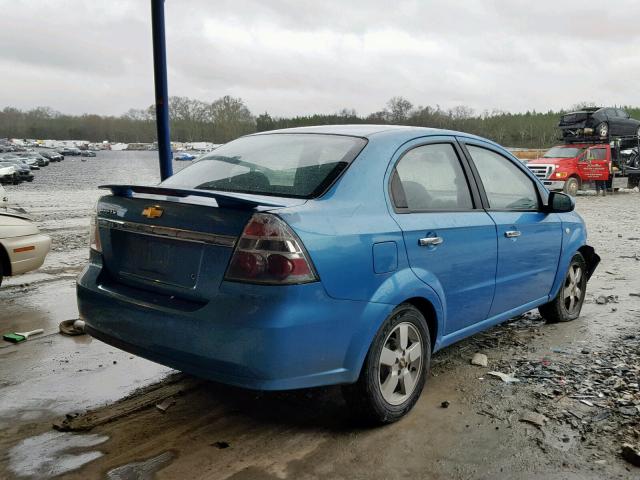 KL1TD56607B144745 - 2007 CHEVROLET AVEO BASE ლურჯი ფოტო 4