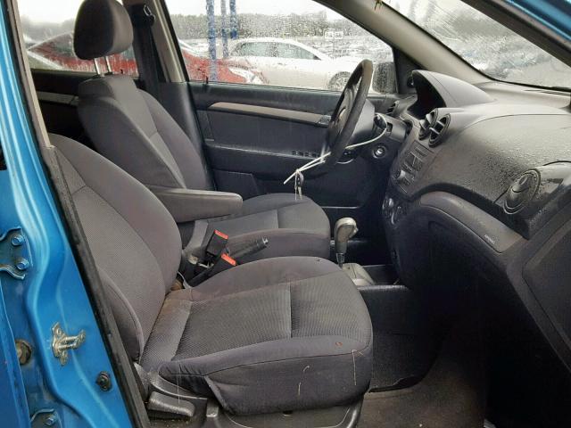 KL1TD56607B144745 - 2007 CHEVROLET AVEO BASE ლურჯი ფოტო 5