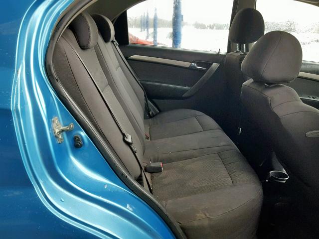 KL1TD56607B144745 - 2007 CHEVROLET AVEO BASE ლურჯი ფოტო 6