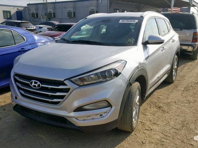 KM8J33A41HU394641 - 2017 HYUNDAI TUCSON LIM SILVER photo 2