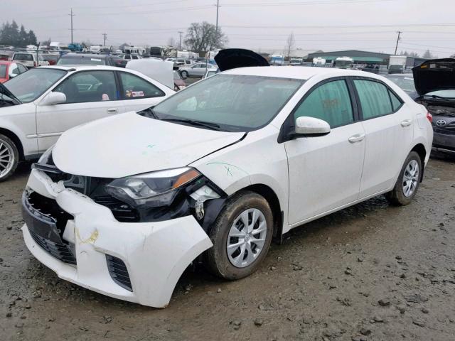 5YFBPRHEXGP494652 - 2016 TOYOTA COROLLA EC WHITE photo 2