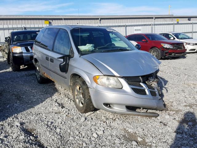 1D4GP25383B192837 - 2003 DODGE CARAVAN SE SILVER photo 1