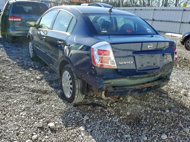 3N1AB61E17L698923 - 2007 NISSAN SENTRA 2.0 BLUE photo 3