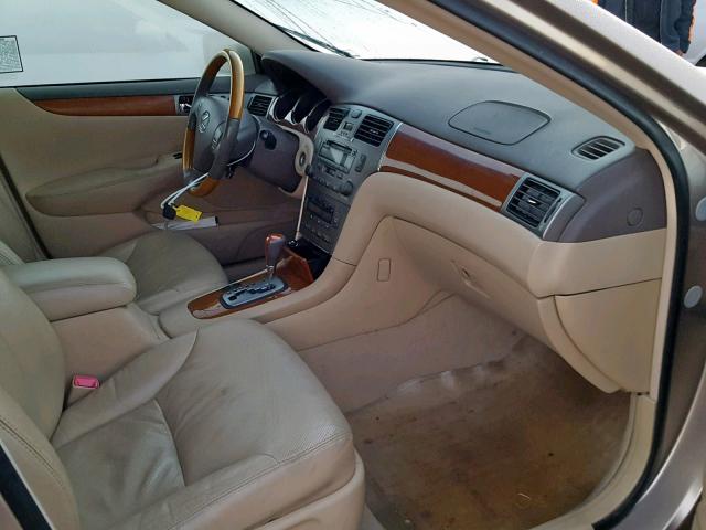 JTHBA30G255136479 - 2005 LEXUS ES 330 GOLD photo 5