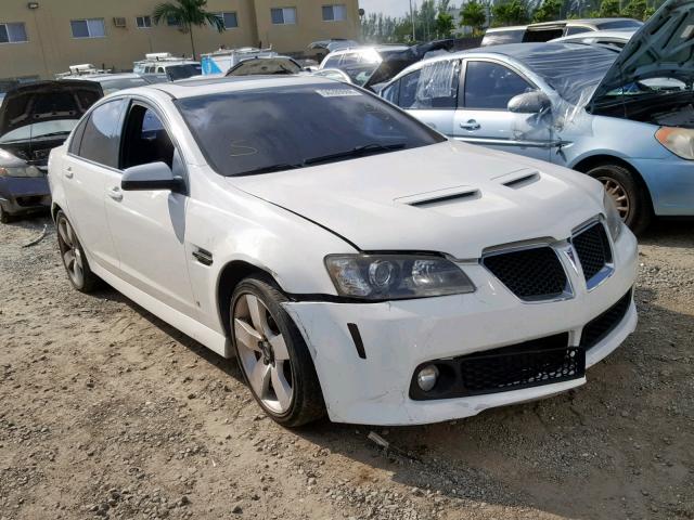 6G2ER57789L155992 - 2009 PONTIAC G8 WHITE photo 1