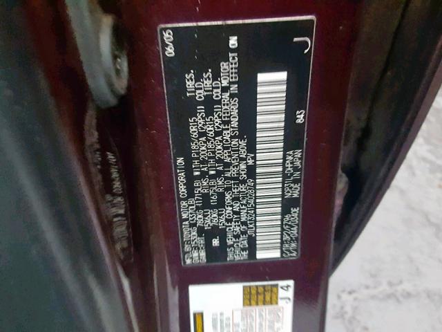 JTLKT324154028749 - 2005 TOYOTA SCION XB Марун фото 10