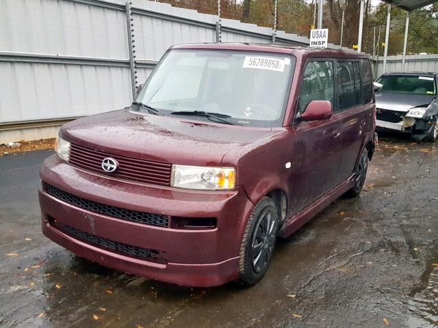 JTLKT324154028749 - 2005 TOYOTA SCION XB Марун фото 2