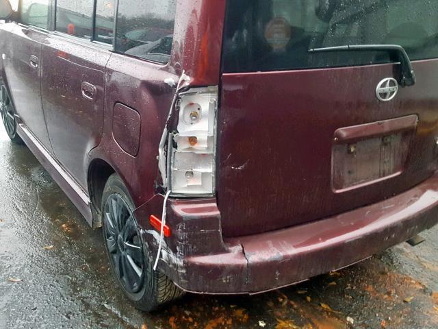 JTLKT324154028749 - 2005 TOYOTA SCION XB Марун фото 9