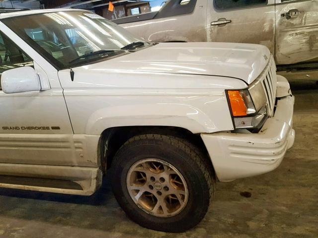 1J4GZ78Y5TC260883 - 1996 JEEP GRAND CHER WHITE photo 9