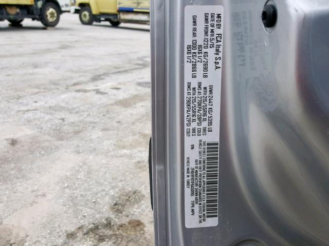ZFBERFBT1F6A50195 - 2015 RAM PROMASTER 银色 照片 10