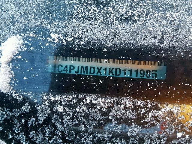 1C4PJMDX1KD111985 - 2019 JEEP CHEROKEE L WHITE photo 10