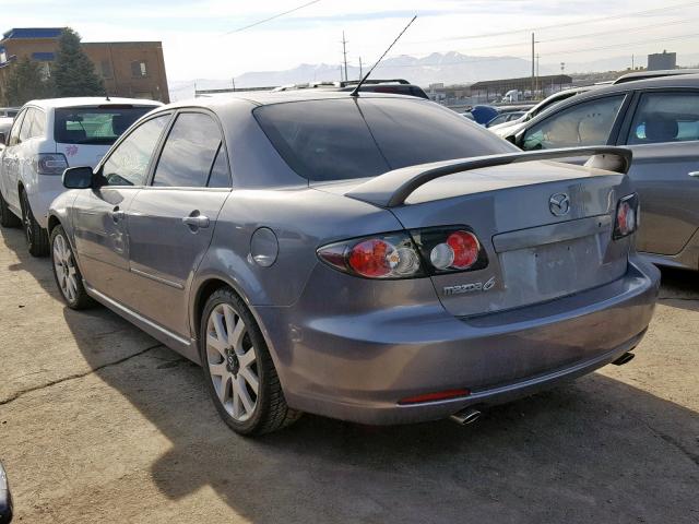 1YVHP81D875M51392 - 2007 MAZDA 6 S GRAY photo 3