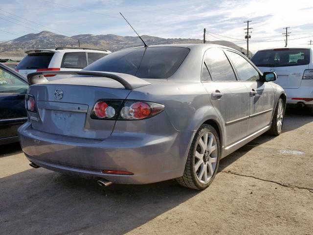 1YVHP81D875M51392 - 2007 MAZDA 6 S GRAY photo 4