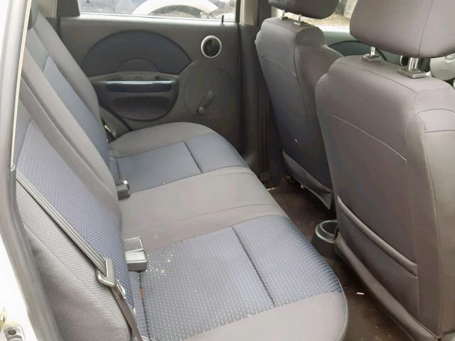 KL1TD66607B729380 - 2007 CHEVROLET AVEO BASE 银色 照片 6