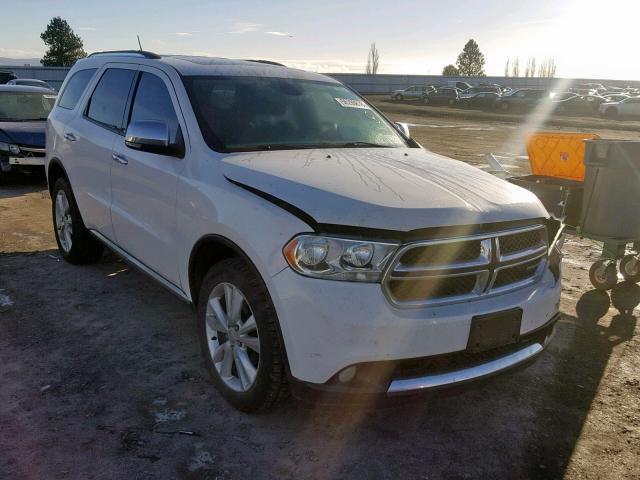 1D4RE4GG9BC598628 - 2011 DODGE DURANGO CR WHITE photo 1