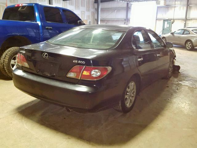 JTHBF30G020051697 - 2002 LEXUS ES 300 BLACK photo 4