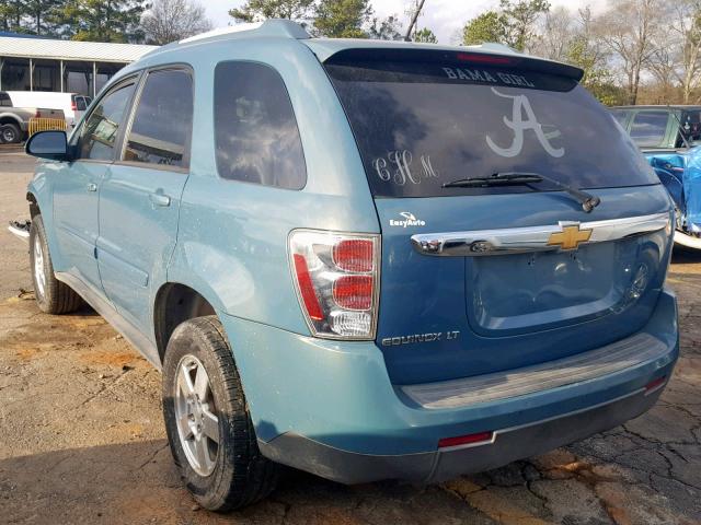 2CNDL33F186008990 - 2008 CHEVROLET EQUINOX LT TURQUOISE photo 3